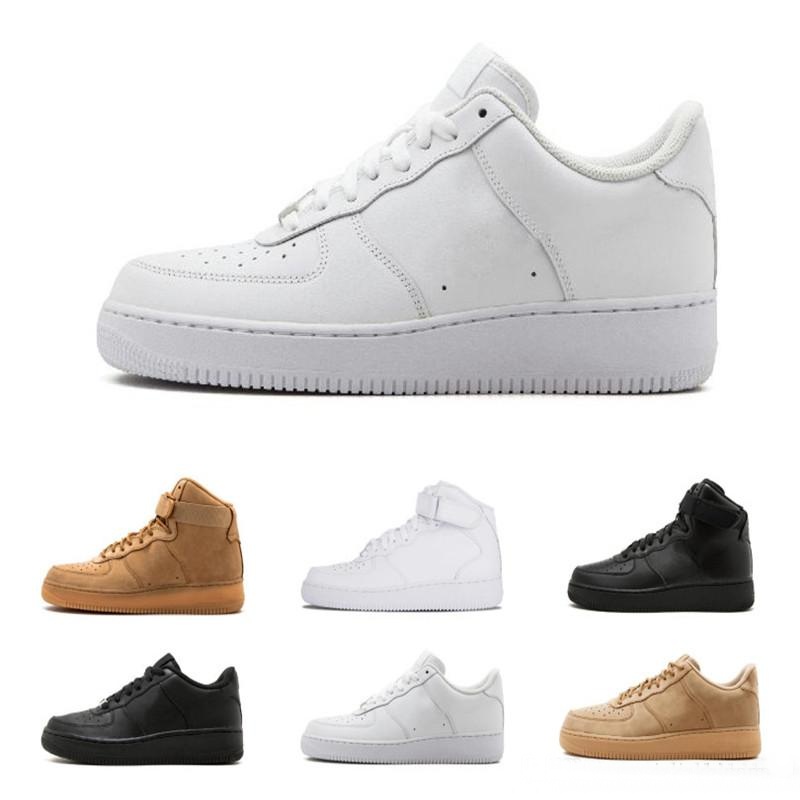 

Brand Discount Men Women Flyline Running Shoes Sports 1 Skateboarding Ones High Low Cut White Black Outdoor Trainers Sneakers, Black high