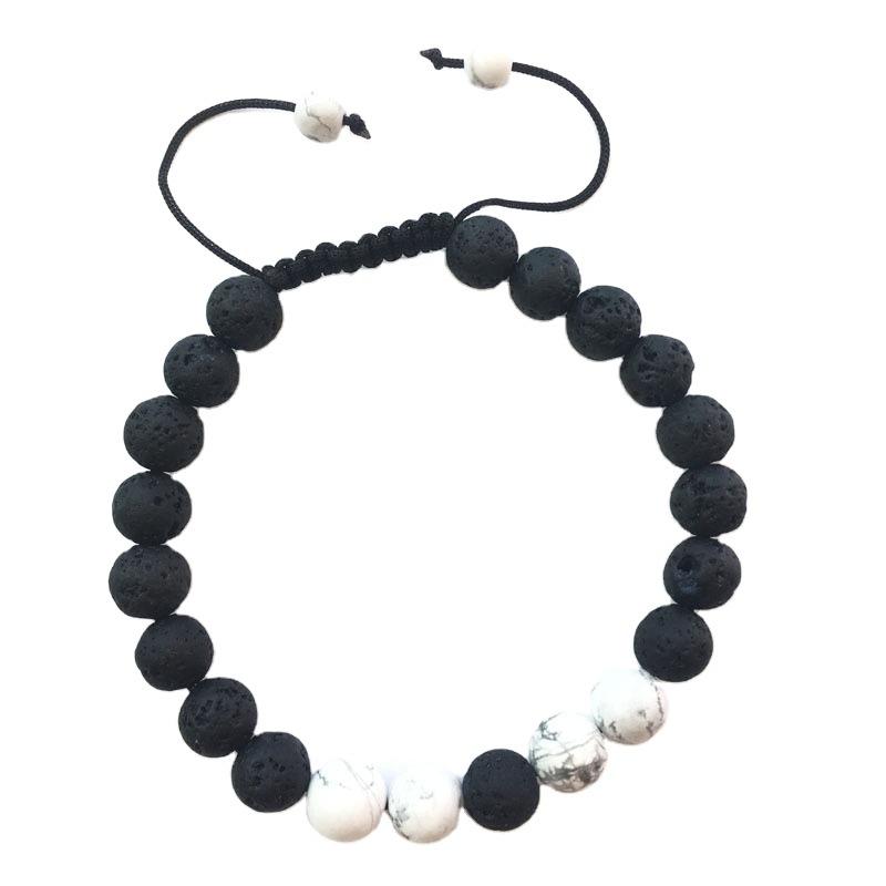 

Beaded, Strands Tiger Eye Stone Bracelet For Men Women Braided Rope Adjustable Lava Rock Natural Energy Healing Couple Bracelets