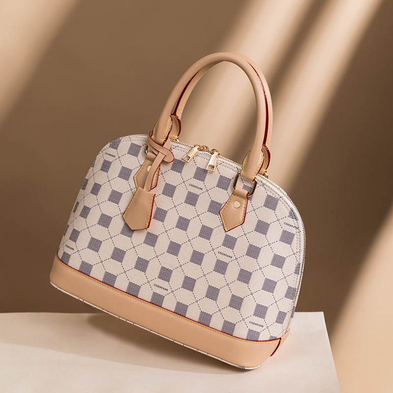 

Wholesale ladies leathers bags simple retro printed handbag winter wild letters fashion shell bag elegant contrast leather handbags sweet matching backpack, White-94-small