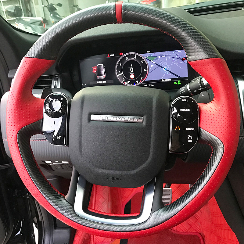 

For Land Rover Range Rover Evoque Star Pulse discovery Freelander DIY custom leather hand stitched steering wheel cover
