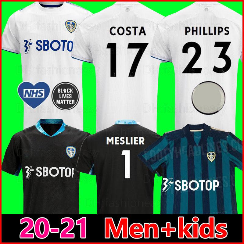 

2020 2021 Leeds United 100th anniversary soccer jersey COSTA Celebrates Centenary BAMFORD CLARKE 100 years Men Kids football shirt, Black;yellow