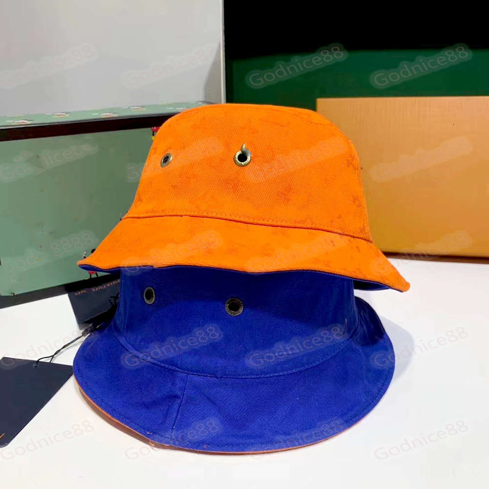 

Fashion Designer Bucket Hat Cap For Men Woman Baseball Caps Beanie Casquettes Fisherman Buckets Hats Patchwork High Quality Summer Sunhat Ou, Blue;gray