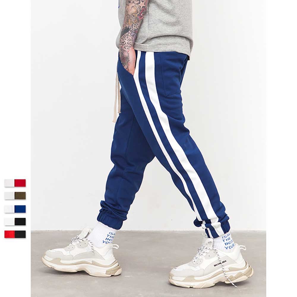 

2021 New Vintage Trend Track Men' Casual Row Boy and Miss Bae Side Sportwear Sweatpants Hare Simple Pants Drfk, Army