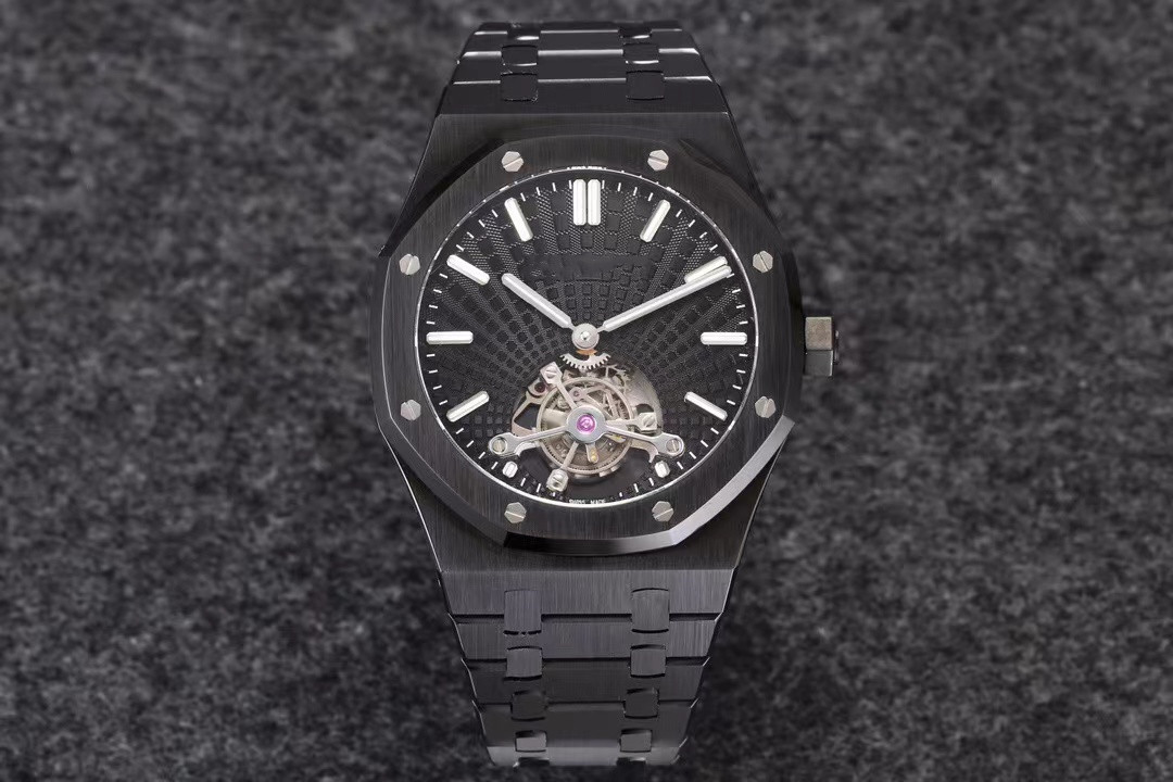

R8 Tourbillon watch Diameter 41 mm thick 10.6 mm V3 upgraded version carries 2924 movement power reserve 70 hours sapphire glass mirror fine, Slivery;golden
