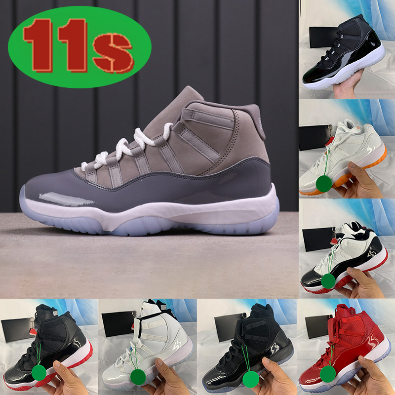 

25th Anniversary 11 11s men Basketball Shoes legend blue white metallic siliver concord Heiress Black win like platinum tint women sneakers mens trainers, Bubble wrap packaging