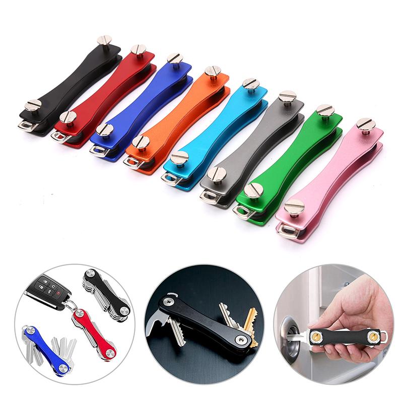 

Keychains Key Decorative Holder Clip Smart Chain Mini Keychain Compact Home Storage Metal Aluminum Organizer Outdoor