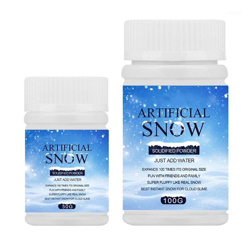 

Christmas Decorations 50g/100g Instant Fake Snow Powder Expand 100 Time Artificial Coagulant Add Water For Decarating Festival