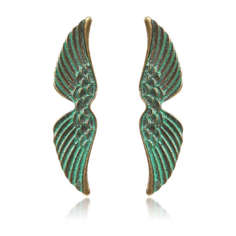 

earring angel's hope wing shape earrings national style earrings, Golden