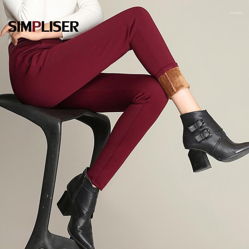 

Women's Pants & Capris Winter Warm Women 2021 High Waist Stretch Fleece Pencil Plus Size 4XL Black Red Blue Femme Pantalon Slim Leggings1, Black;white