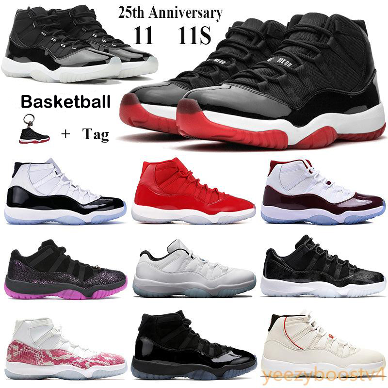 

New 11 11s 25th Anniversary Basketball Shoes Men Women Athletic Sneakers bred 2019 concord 45 23 gamma blue win like 96 Trainers, 28.low carolina