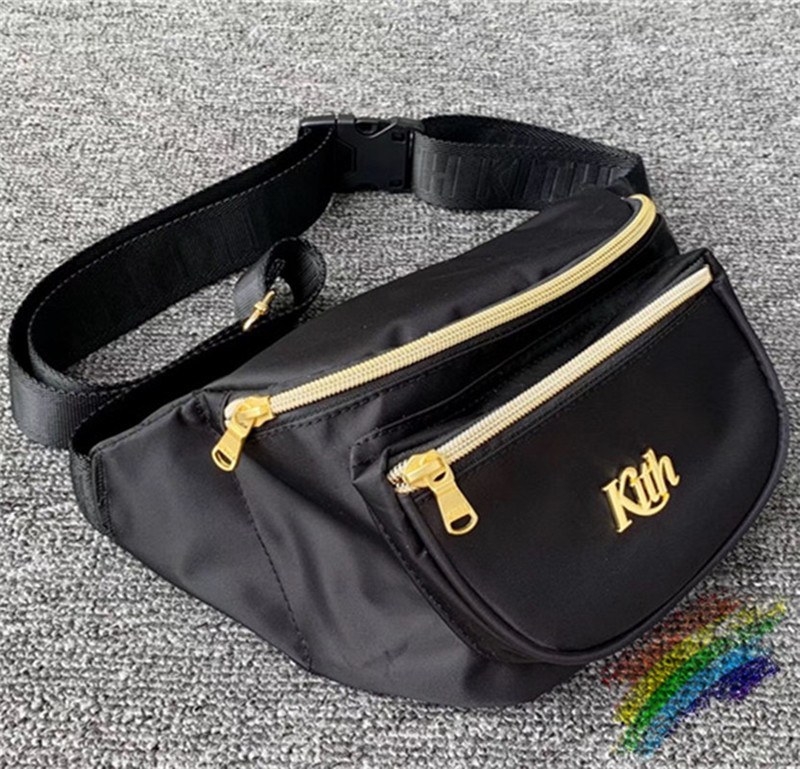 

Kith Bags Men Women Best Quality Metal Button Chest Bag Functional Tactical Skateboard