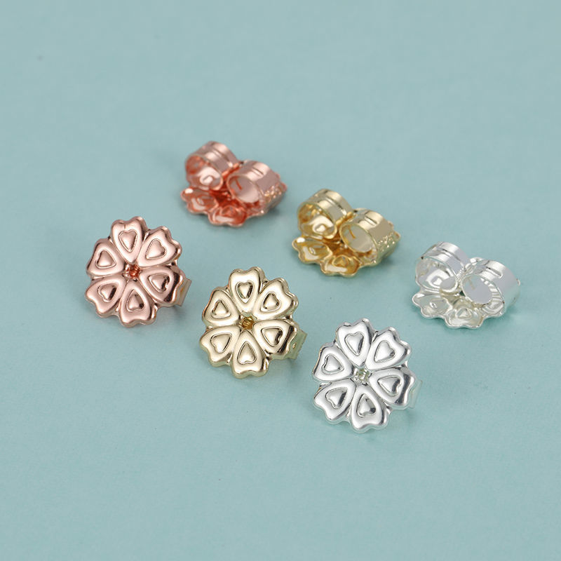 

Multi-Heart shaped Earring Back stud Lifters Adjustable Earrings Lifts Ear