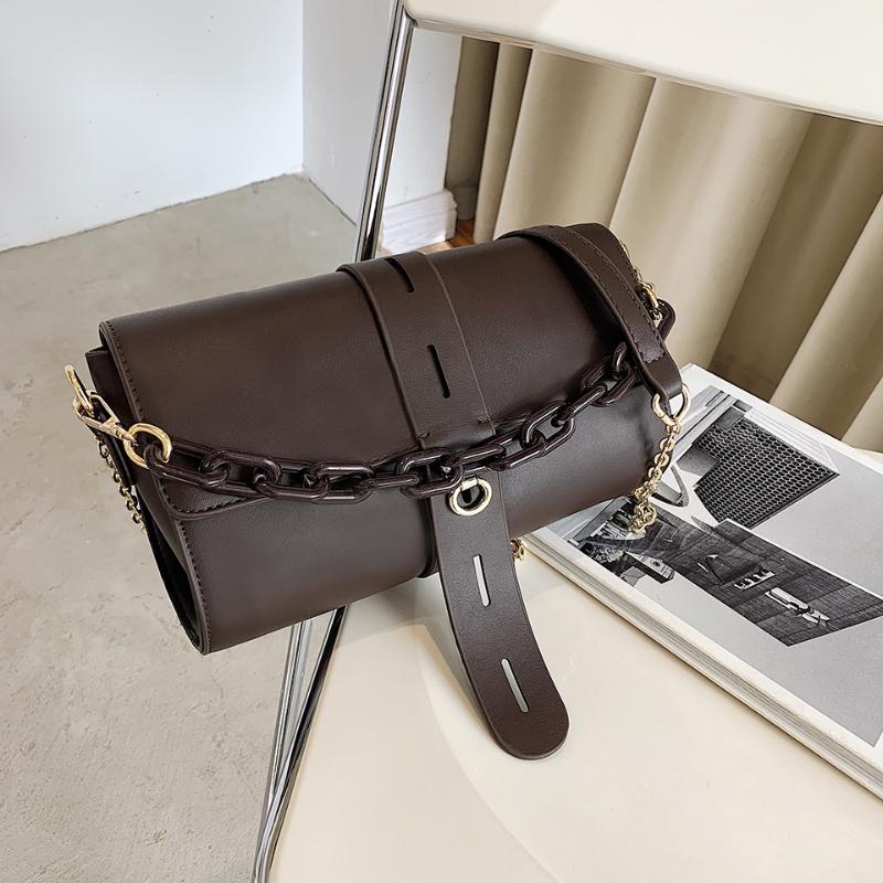 

Small Crossbody Bags for Women 2021 New Vintage PU Leather Hand Bag High Quality Chain Shoulder Bag Ladies Luxury Handbags Black, Brown
