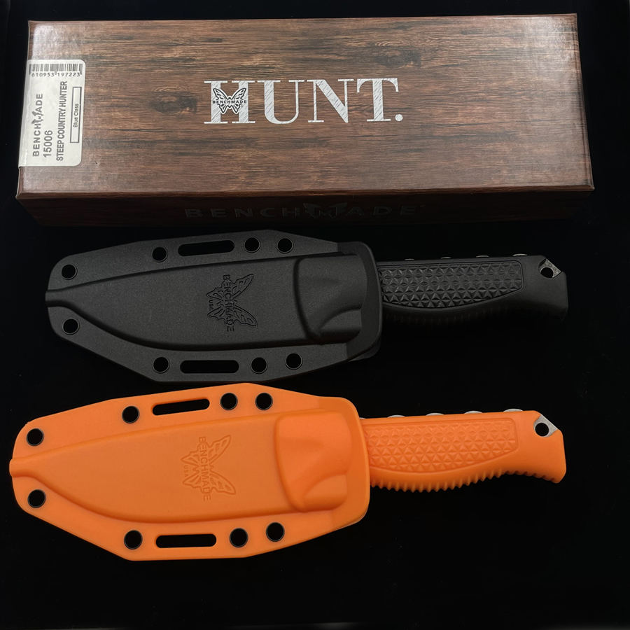 

Benchmade BM 15006 Hunt Steep Country Fixed Straight Knife Outdoor Camping Hunting Kitchen Fruit Cutting EDC 15500 140 133 175 176