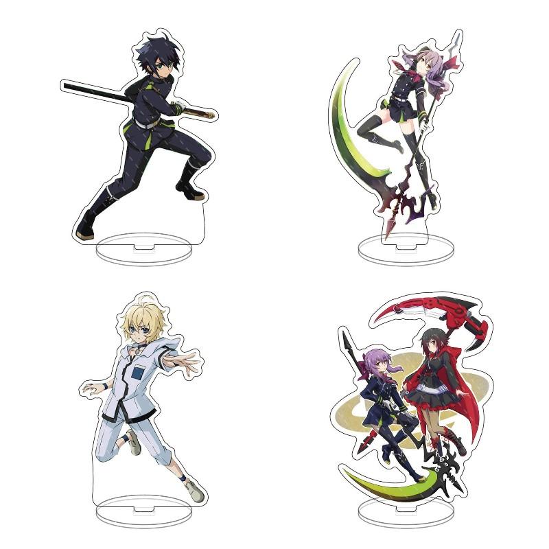 

Keychains Seraph Of The End Anime Figure Model Double-Sided Acrylic Stand Plate Desk Decor Props Xmas Gift Lovers Collection