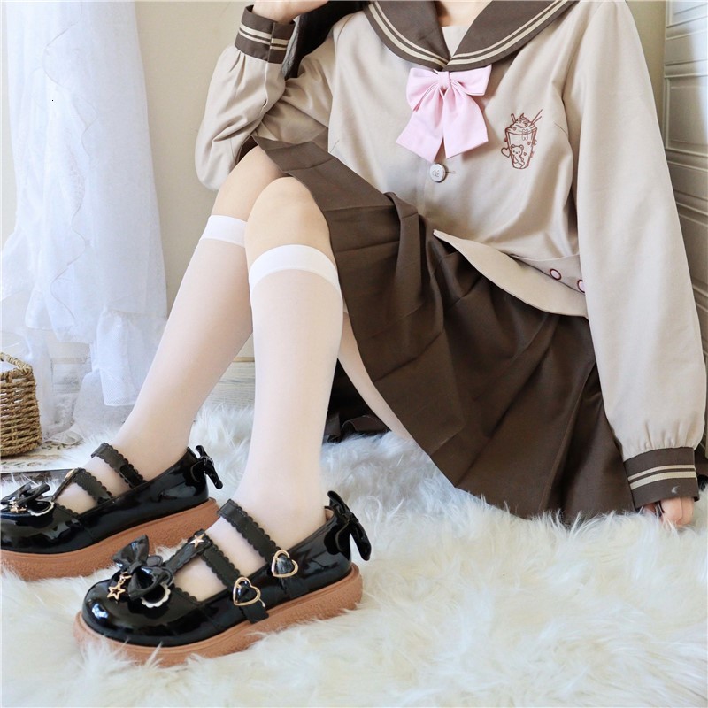 

Sweet Buckle Star Student Kawaii Girls Tea Beautiful Japanese Party Anime Lolita Harujuku Jk Women's Shoes Cosplay 60sz