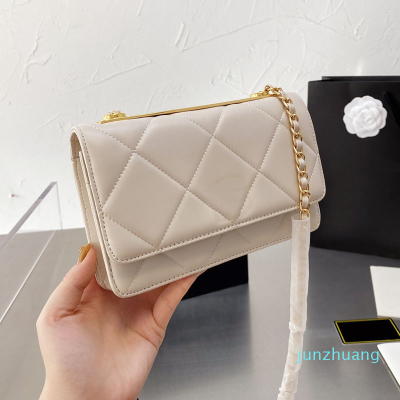 

Designer- Women bags Trendy Bags Wallet Chain Classic Flap Fashion Purses Card Holder Coins Hardware Phone Pocket, Red