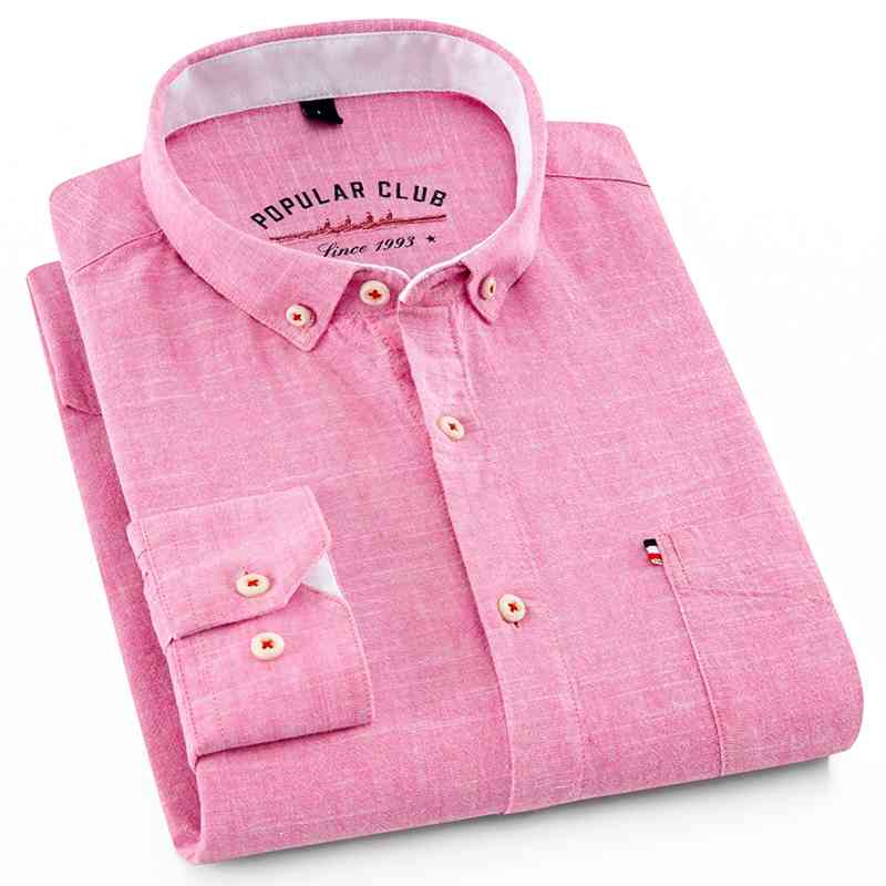 

Aoliwen brand men Spring Men's Long Sleeve Comfortable Soft 80% Cotton Multicolor Casual Shirt Street Top 210721, 1nlm-tf-mm01