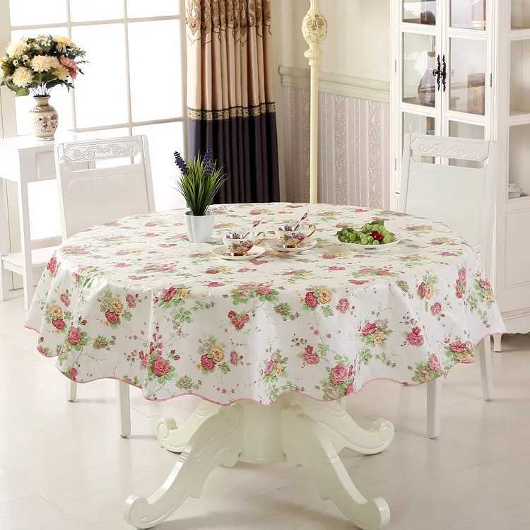 

Waterproof & Oilproof Wipe Clean PVC Vinyl Tablecloth Dining Kitchen Table Cover Protector OILCLOTH FABRIC COVERING 210626, Red sun flower