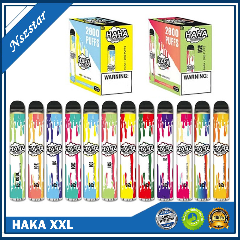 

Colorful Haka XXL Disposable Pod Device 2800 Puffs 1700mAh 10.8ml Prefilled Vape Pen Stick Vapor Bar System 100%