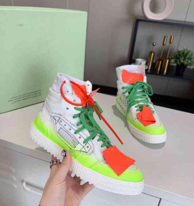 

2021 Designer shoes men women high top sneakers casual and comfortable leather breathable sneaker couple size 36-45, Color 1