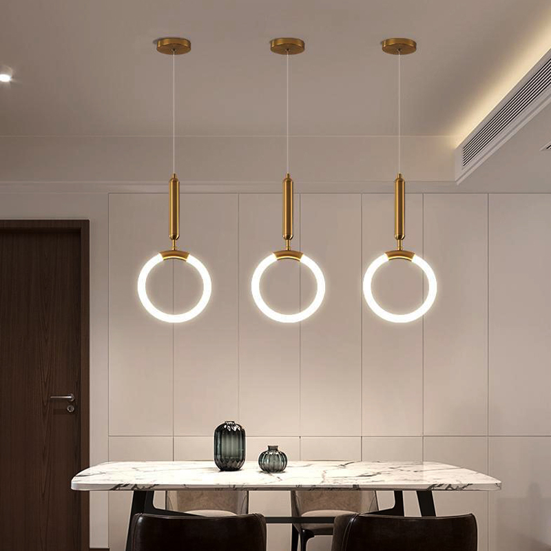 Lampe LED suspendue en forme de U, style nordique, luminaire décoratif d'intérieur, idéal pour une chambre à coucher, un chevet, un magasin de vê