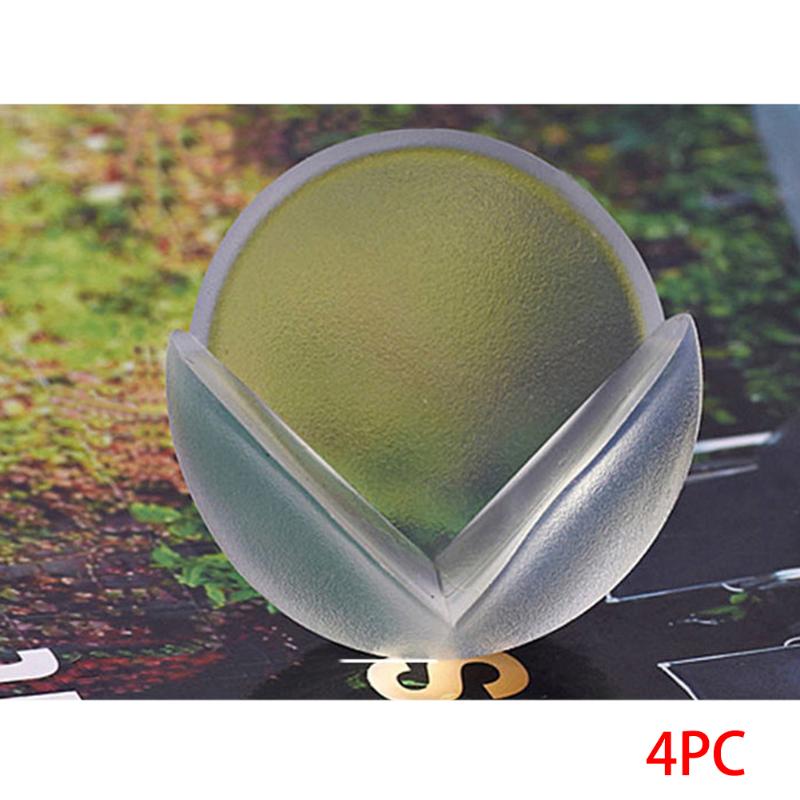 

4pcs Silicone Non Slip Flexible Guard Baby Safety Bumper Protector Transparent Home Edge Desk Corner Cushion