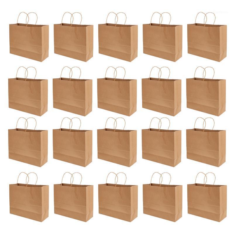 

Gift Wrap 20pcs Kraft Paper Shopping Bag Package Pouches Exquisite Clothing
