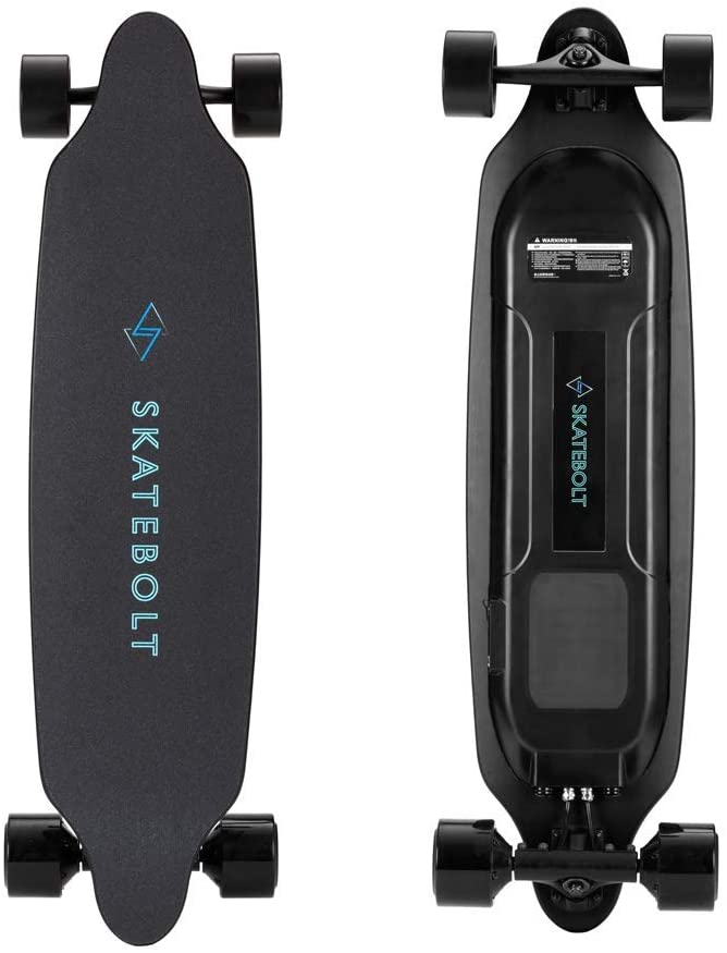 

SKATEBOLT Tornado Pro Electric Skateboarding Long board with Remote Controller, 25 MPH Top Speed, 22 Miles Max Range, Dual Motors E-Longboard