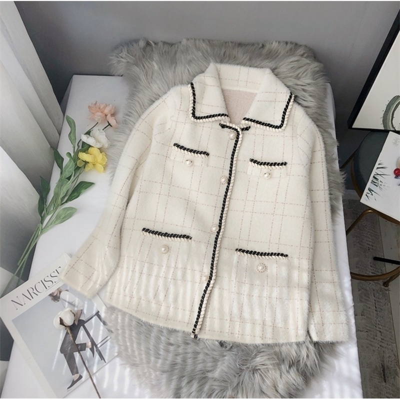 

2021 New Cardigan Knits Cardigans Sweater Autumn Long Sleeve Casual Coat Button v Solid Neck Women's Tops Bvmg, Black