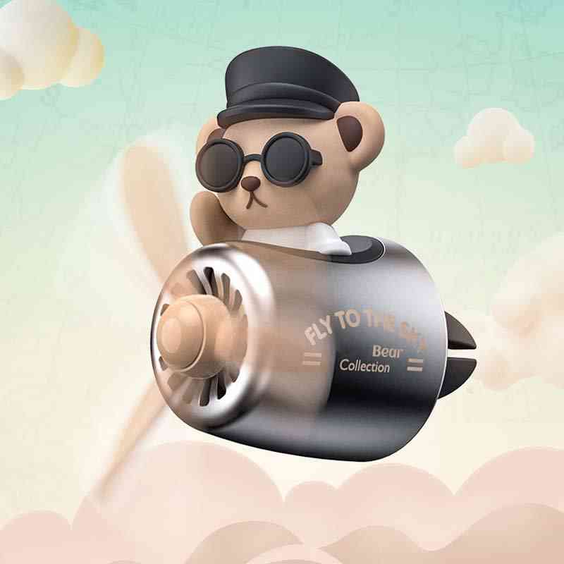 

Collector's Edition Coffee Bear Pilot Air Freshener Car Interior Clip Perfume Jewelry Accessories