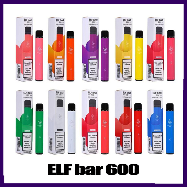 

Elf Bar 600 Puffs Disposable Electronic Cigarettes Device Vape 2% 550mah 3.2ml Pod 0268275-1