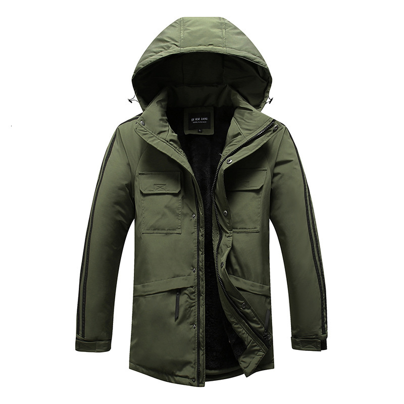 

2021 New Fashion Basic Plus Size Men Coat Clothes Parka Homme Mens Winter Jackets and Coats Lq7p, Khaki