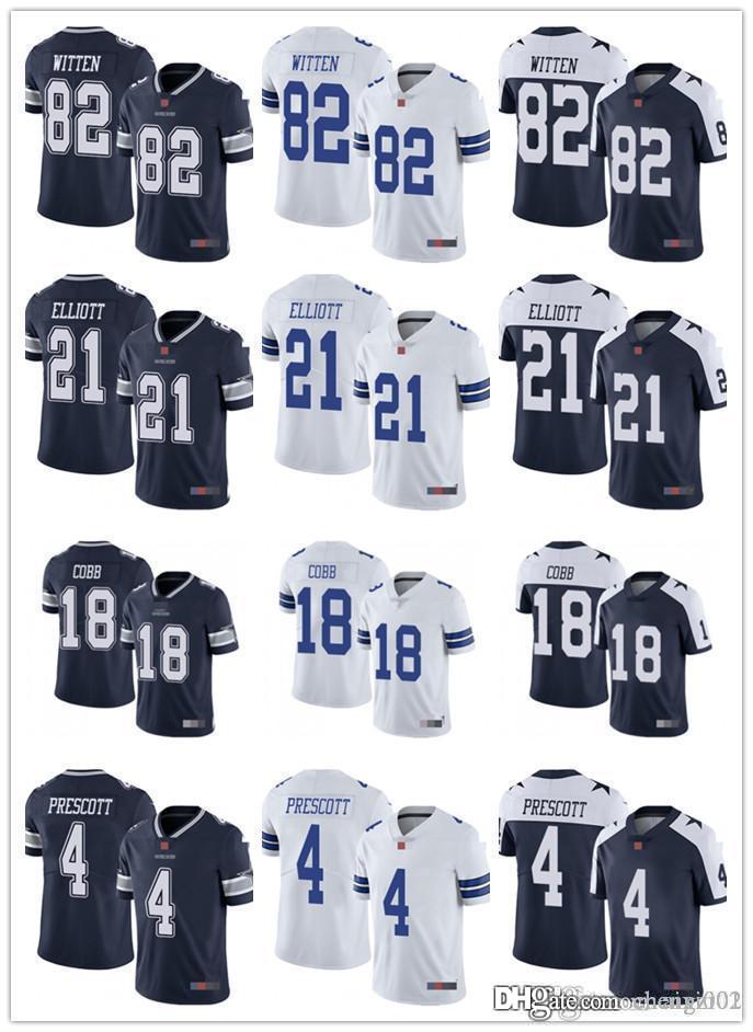 

Mens Womens Youth Dallas Cowboys 21 Ezekiel Elliott Navy 4 Dak Prescott White 82 Jason Witten Football 18 Randall Cobb Jerseys, Black;red
