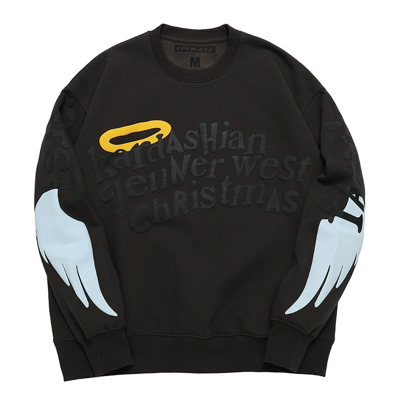 

2021 New Kardashian Asa Velo o Pescoo Coisas Estranhas Hoodies Harajuku Oversize Casual Moletom Solto Hip Hop Com Capuz Lvhl, Gray
