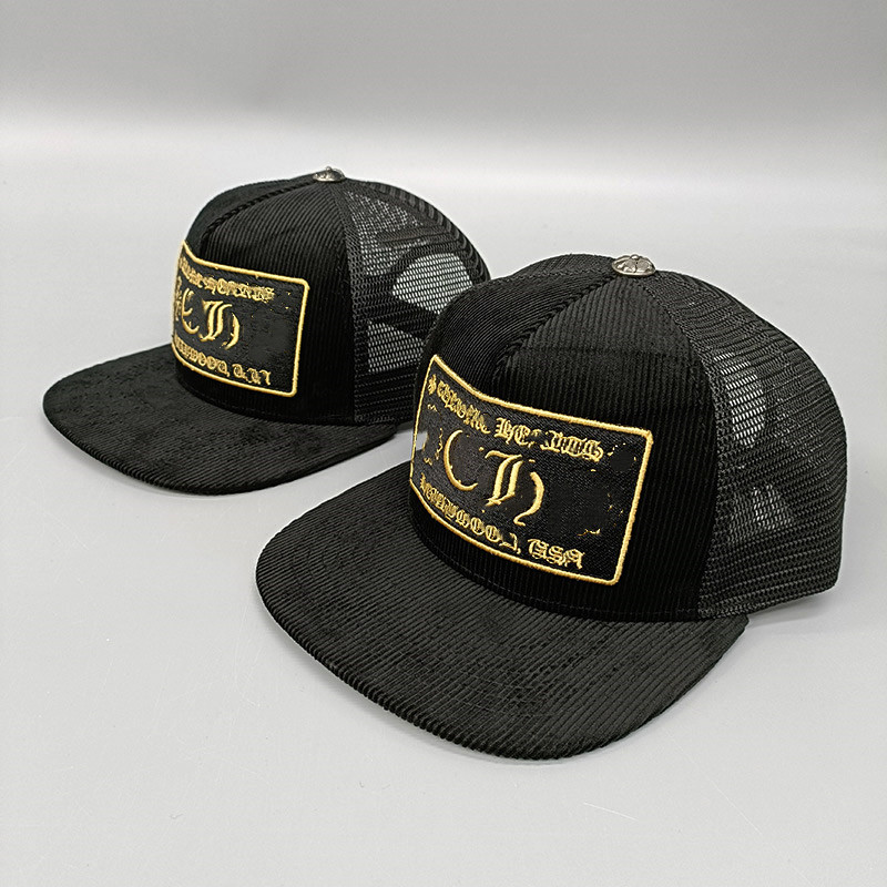 

New Baseball Cap Corduroy Cotton Flat Brim Sun Hat Male Hip Hop Peaked Caps Female Summer Big Head, Black