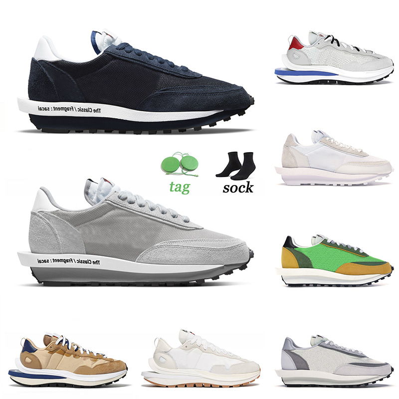 

2021 Arrival Running Shoes Mens Womens Blazer Sacais Waffle Blue Void Wolf Grey Bright Citron Yellow Bears White Nylon Trainers Sneakers, C27 36-40