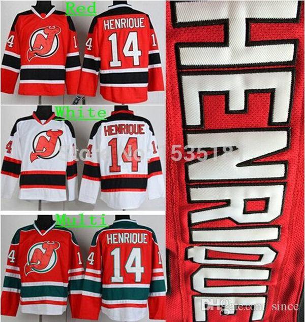 

2016 New, Cheap Discount Men s New Jersey Devils Hockey Jerseys #14 Adam Henrique Jersey Home Red Road White Stitched Jerseys All, Black;red