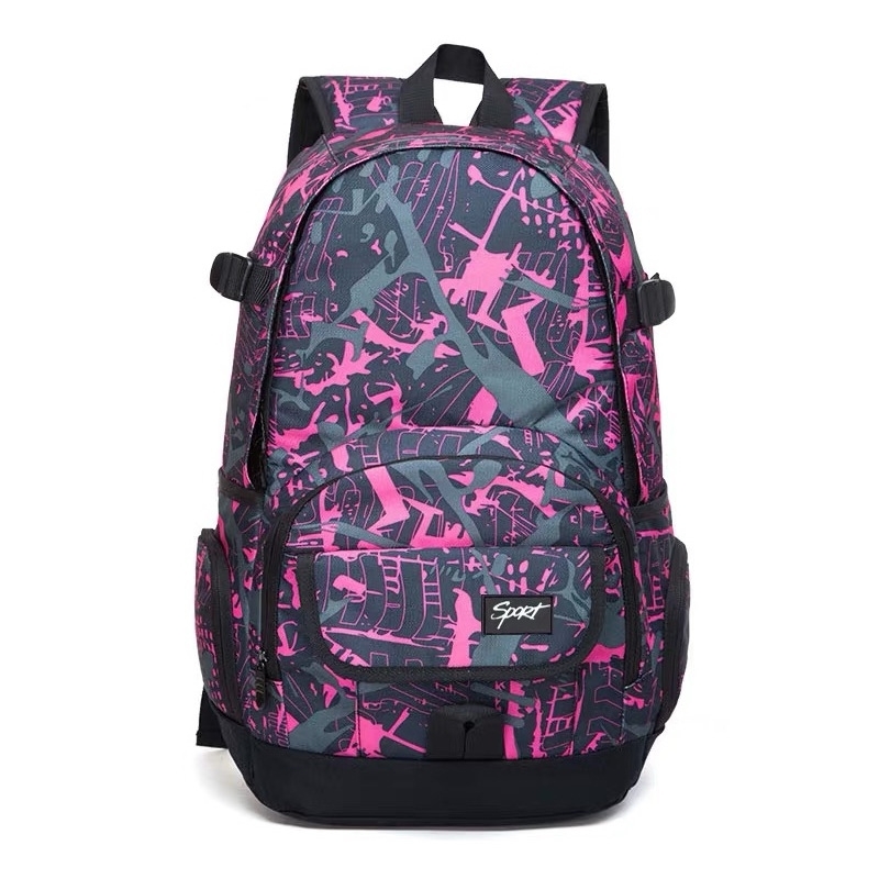 

New backpack Korean Travel Backpack female high-capacity computer bag waterproof junior high school student schoolbag male, 1089 hexagonal purple