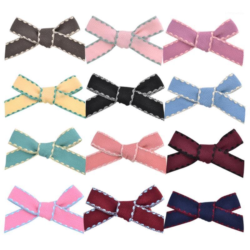 

Hair Clips & Barrettes 2022 Style 2 PCS Fashion Bow Hairpin Ribbed Children's Girl Bangs Clip Set, Golden;silver