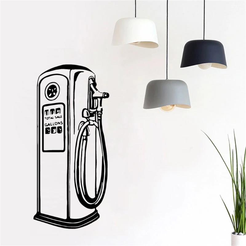 

Wall Stickers Modern Gas Station Home Decor Wallpaper For Living Room Art Decals Mural Bedroom Sticker Poster