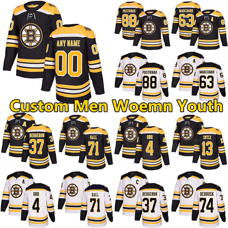 

Patrice Bergeron Jerseys Boston Bruins Hockey Craig Smith Jake DeBrusk Nick Foligno Karson Kuhlman Derek Forbort Matt Grzelcyk Tomas Nosek Brandon Carlo Custom, Youth's color 4