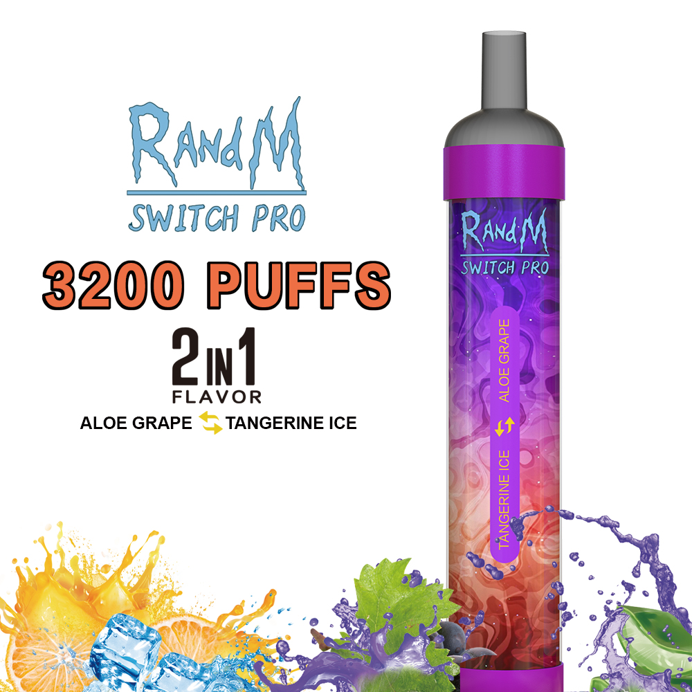 

100% Genuine RandM Dazzle King 3200 puffs E cigarette Disposable Vape Device E-cigarette Variety Type-C rechargeable vapes