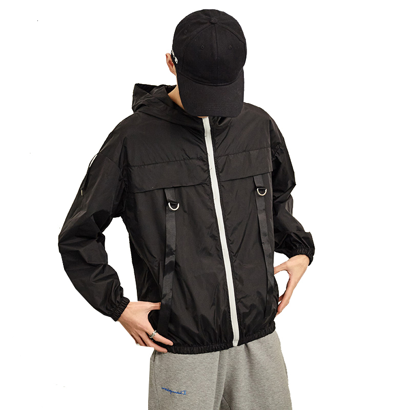 

Windbreaker Spring Autumn Lightweight Jacket 2021 New Arrival Hooded Casual Jackets Male Thin Men Coat Outwear 0scj 0kvd, Green 2