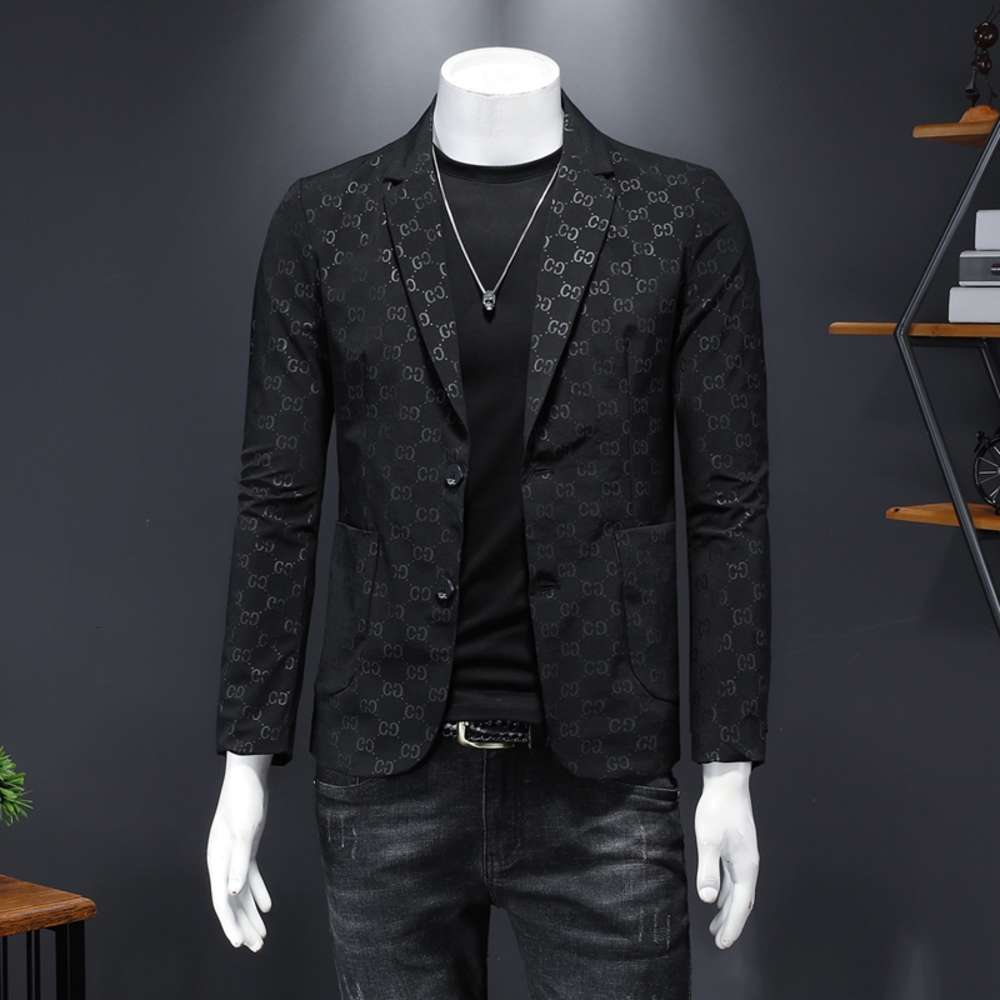 

coats jacket High End Yuppie Suit One Piece Autumn Youth Mature Men's, Black;brown