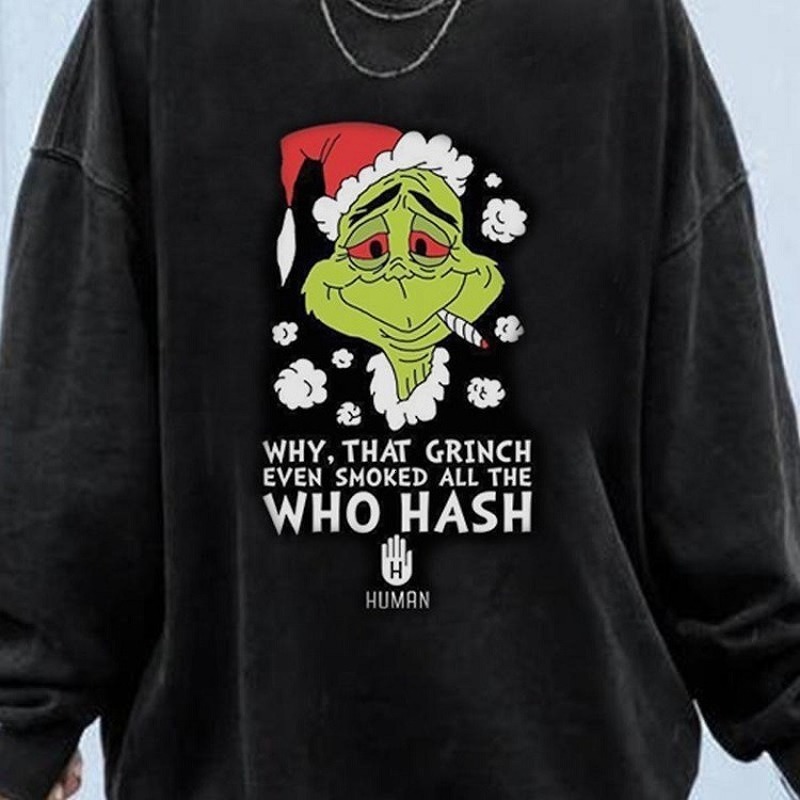 

2021 Black Green Cartoon Letter Printed Fun Designer Sweatshirt Women Crewneck Oversized Long Sleeve Tops Plus Size Girls New Casual L3m7