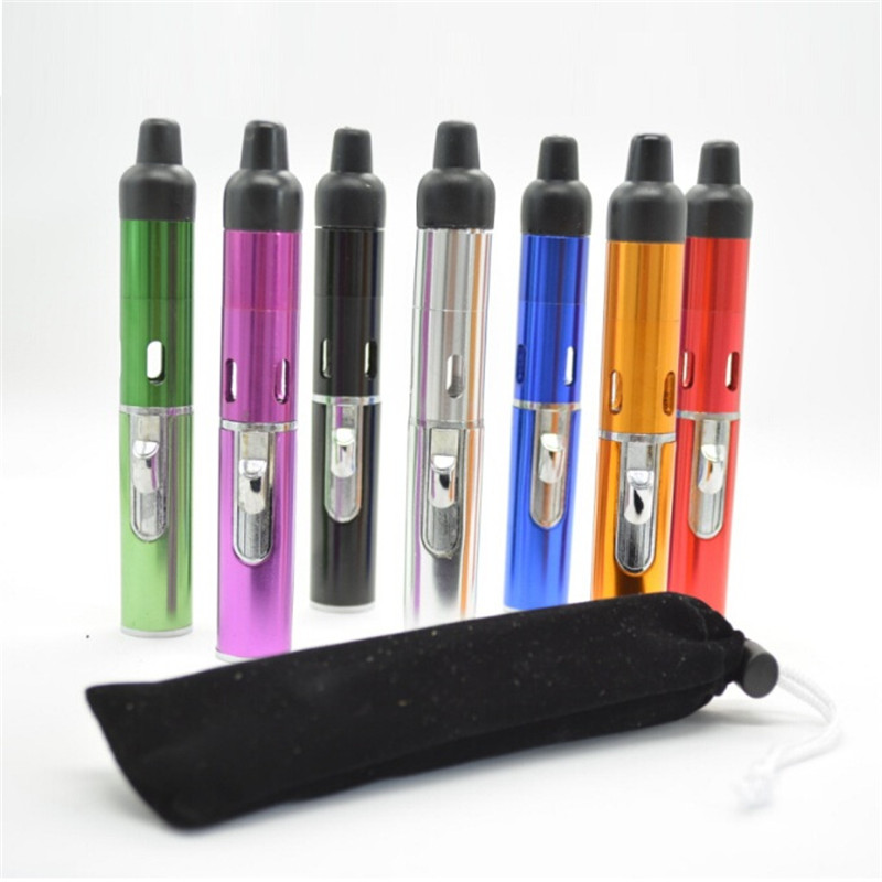

Click N Vape Torch Lighter with bag sneak a toke smoking metal pipes dry herb Vaporizer for tobacco Wind Proof pipe