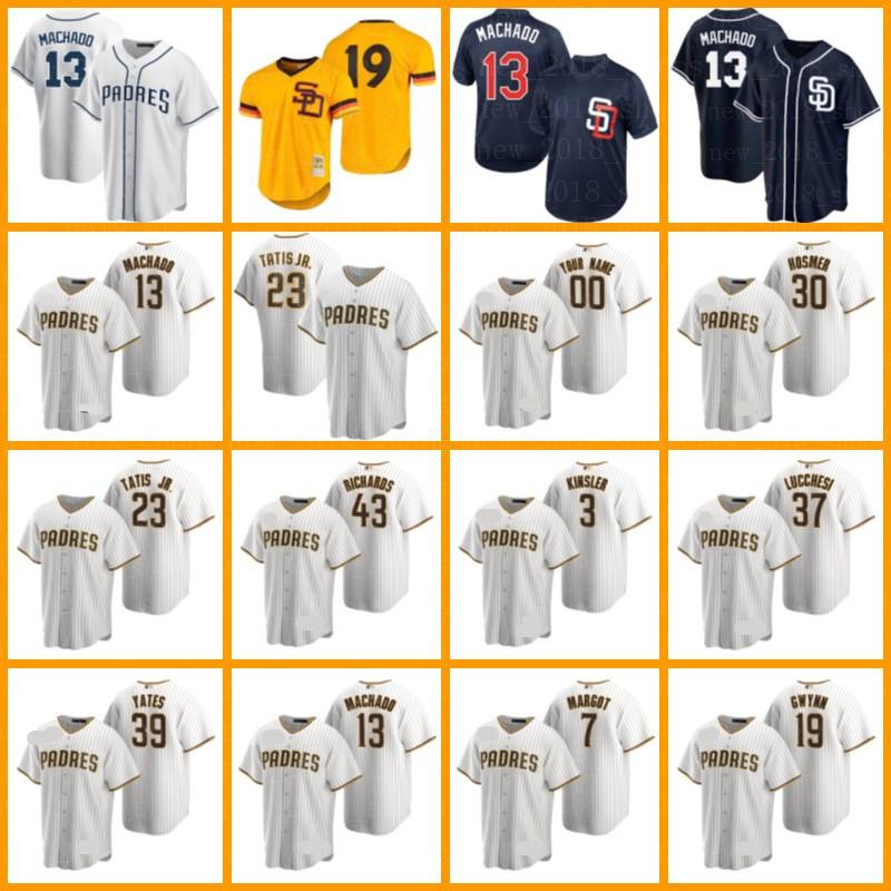

San Diego Fernando Tatis Jr. Jersey Padres Jake Cronenworth Manny Machado Yu Darvish Eric Hosmer Baseball Jurickson Profar Trevor Hoffman, Blue;black