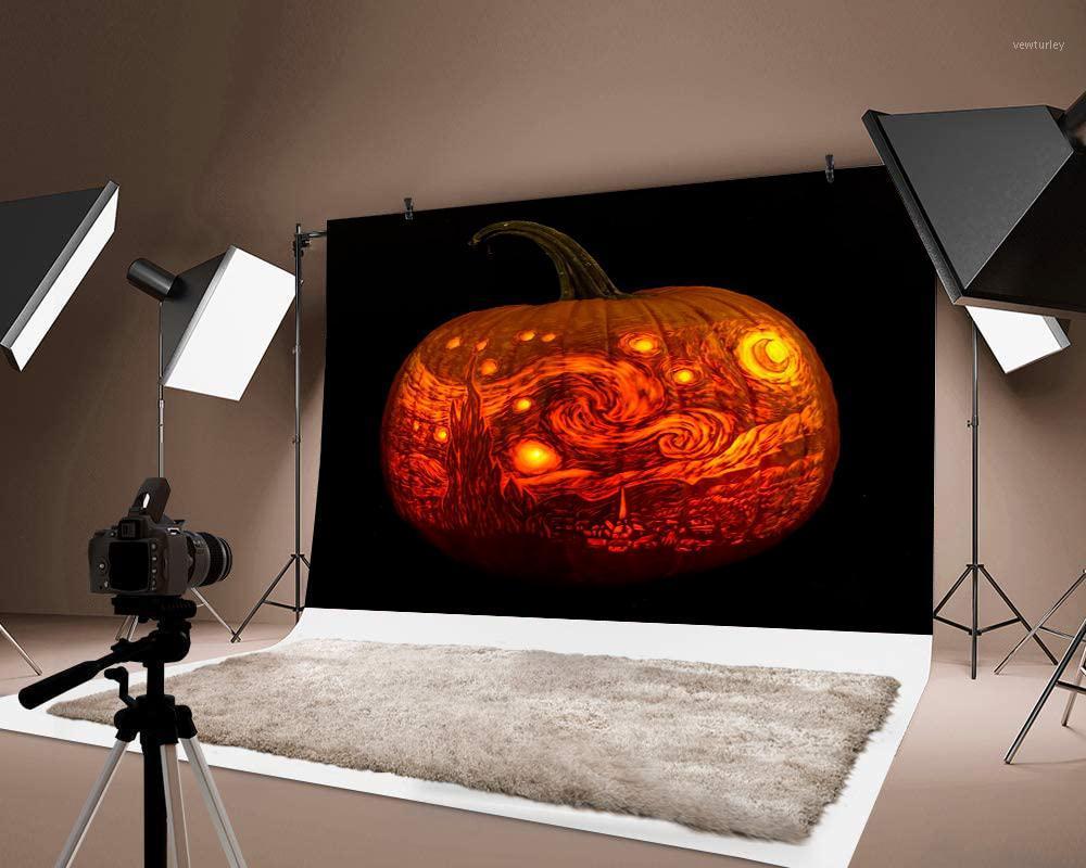 

Party Decoration 3D Pumpkin Lantern Printed Halloween Decorations Thin Backdrops Po Background Pography Festival Decor