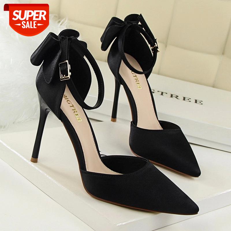 

2019 New Women Pumps High Heels Shoes Woman Pointed Toe Female Sexy Party Shoes Office Lady Wedding Party 5196-1 #Rq4J